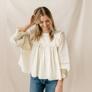 Meadows Fleur Cotton Blouse - Never Worn!